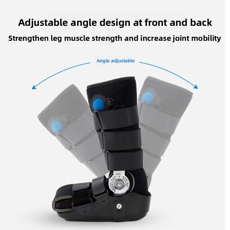 Ankle Mobility Band - รองเท้าฟื้นฟูสมรรถภาพแบบปรับได้พร้อมถุงลมนิรภัย สำหรับผู้ที่มีภาวะเอ็นร้อยหวายฉีกขาดหลังผ่าตัด ป้องกันการแตกหักของน่อง/ข้อเท้า