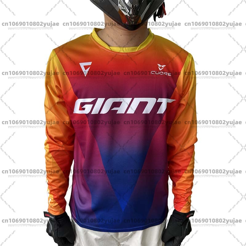 Crossfit Gear For Men - เสื้อเจอร์ซีย์จักรยานเสือภูเขาแขนยาวสำหรับผู้ชาย รุ่น Real Shot BMX ครอสคันทรี